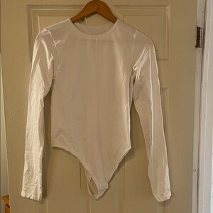 White Long Sleeve Bodysuit